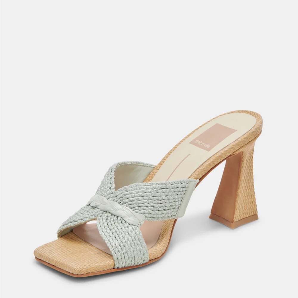 Dolce Vita - Nitro Wide Heels Mint Raffia